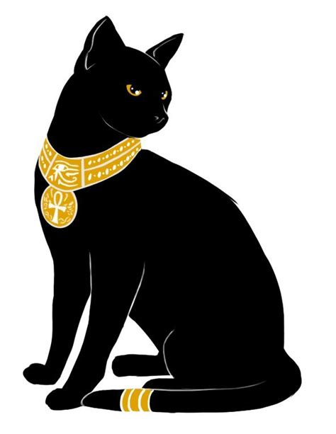 Egyptian Cat Bastet Black Cat Art Egyptian Cats Egyptian Cat Goddess