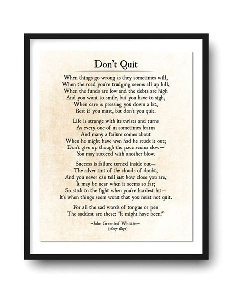 Don T Quit Poem Printable Printable Word Searches