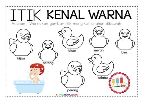 Gambar lembaran kerja mewarna i cikgu bahan bantu mengajar ini dipetik dari website berikut : Lembaran Kerja Pendidikan Khas Pranombor Warna Tema Itik ...