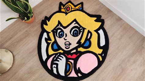 Asmr Tufting Princess Peach Rug Full Tufting Experience From Start