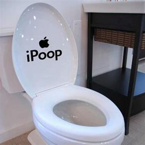 Novelty Creative Funny Toilet Seat Decals Bathroom Decor Toilet Seat