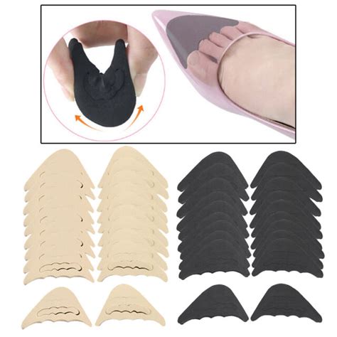 20 Pairs Female Forefoot Insert Pads Front Toe Filler Inserts For High