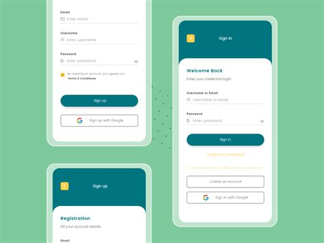 Login And Sign Up Screens Concept For Social App Uplabs