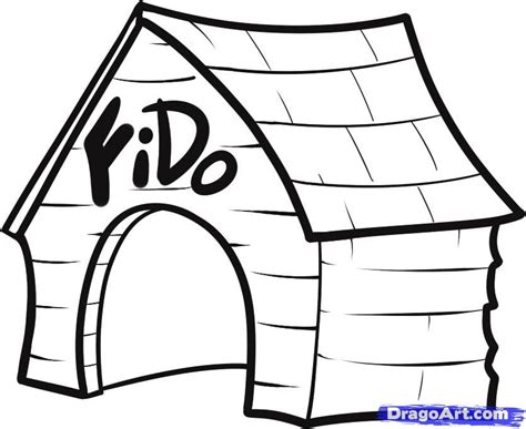 Free printable dogs coloring pages. Dog House Coloring Page - Coloring Home