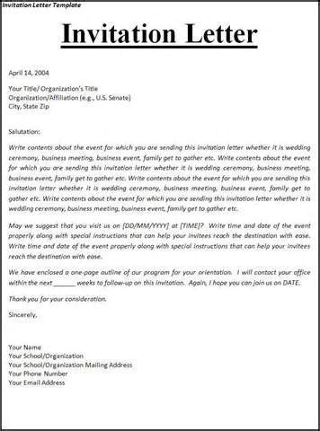 Maybe you would like to learn more about one of these? Usa Visa Invitation Letter Sample | Invitation letter for ...