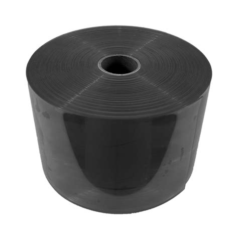 Flat Clear Black Pvc Strip Roll 200mm X 2mm X 50m