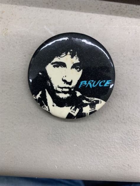 Vintage Rock Promo Lapel Pin Pinback 2” Bruce Springsteen Music 1980s