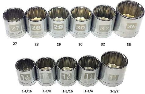 Inch Sae 6 Point Deep Impact Socket Craftsman 12 Inch Drive Easy Read