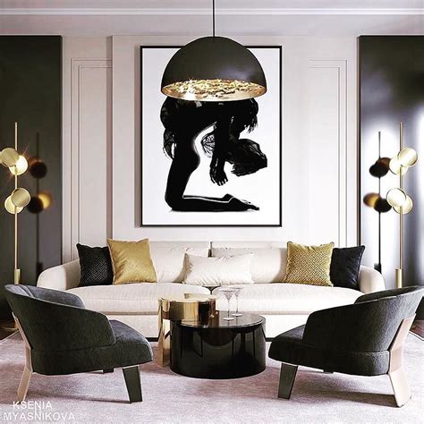 Except in a black and gold bedroom, you can get away with some of the most ornate gold then fill your room with black and gold decorations for the same luxurious feel without the excessively the black and gold scheme gives you the perfect opportunity to go all out with the astrological decor. John Roman on Instagram: "Black & Gold @kseniamyasnikova ...
