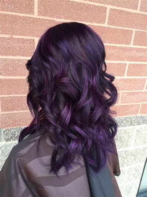 purple balayage purple balayage plum hair hair color purple