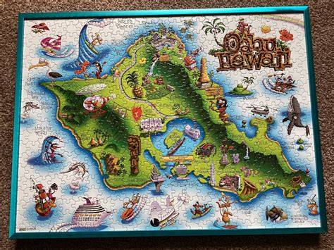 Oahu Hawaii 500 Piece Jigsaw Puzzle Island Fun Inc