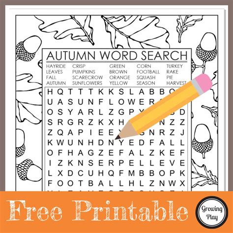 Owl Word Search Printable Easy Word Find For Kids Aut