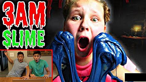 Reacting To 3am Fluffy Slime Challenges Exposing Youtube