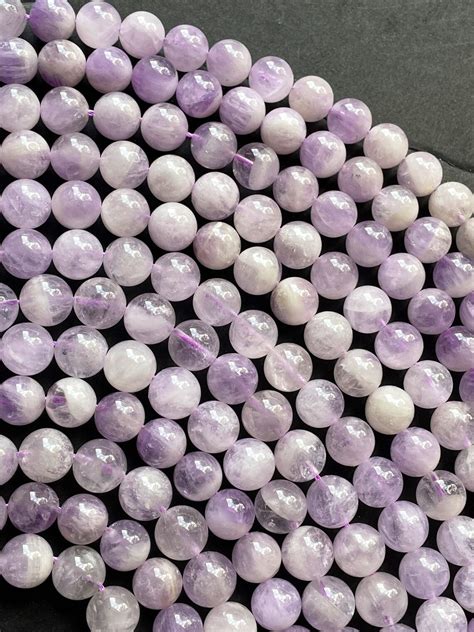 Natural Lavender Jade Stone Bead 6mm 8mm 10mm 12mm Round Etsy