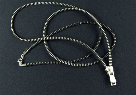 Anhänger für den reißverschluss zipper. Miniblings Reißverschluss Upcycling Halskette - Handmade ...