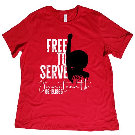 Short Sleeve J19 Free To Serve Dst Juneteenth Tee Needthattee