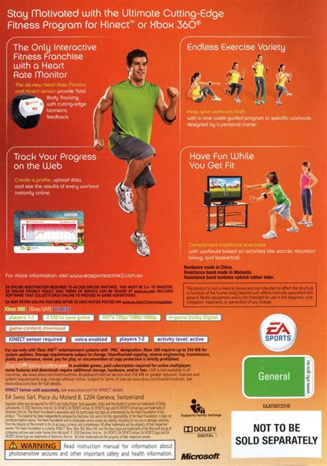 Ea Sports Active 2 2010 Xbox 360 Box Cover Art Mobygames