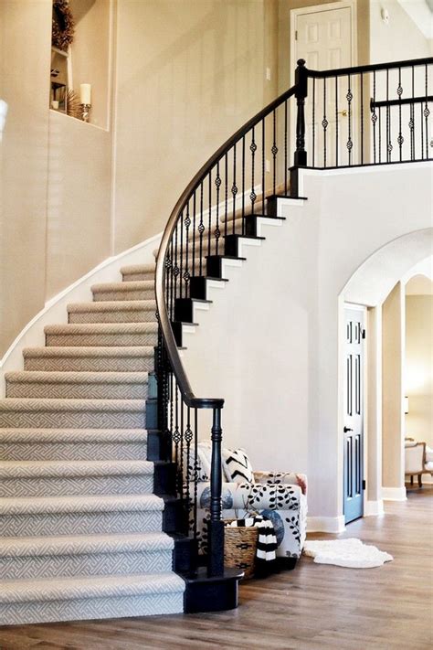 Crazy curved wallride bmx in curve stairs! 80 Modern Farmhouse Staircase Decor Ideas | Farmhouse ...