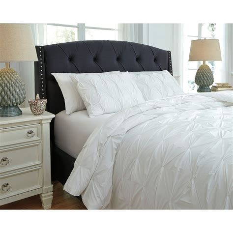 Ashley Signature Design Bedding Sets Q756013k King Rimy White Comforter Set Dunk And Bright
