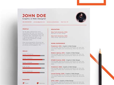 free cv template powerpoint free printable templates
