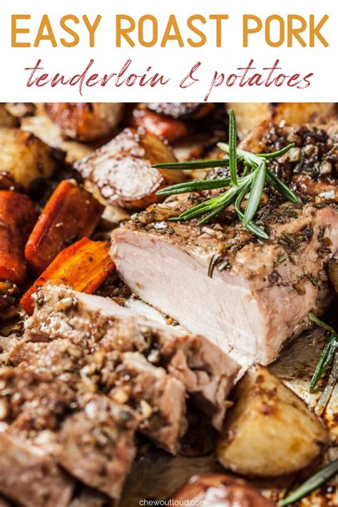 Brush tenderloins all over with glaze. Sheet Pan Roast Pork Tenderloin with Potatoes | Chew Out ...