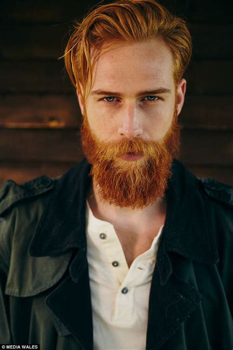 Salesman Grows Ginger Beard And Becomes Gq Model Daily Mail Online