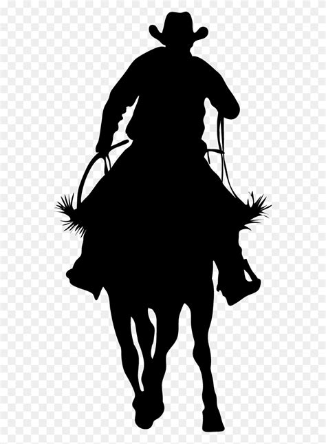 Cowboys Riding Horses Silhouette Clipart 1492565 Pinc