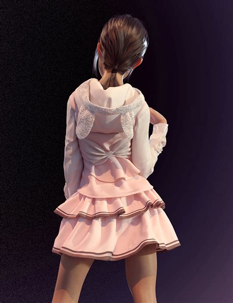 dforce cute clothes for genesis 8 female s daz 3d