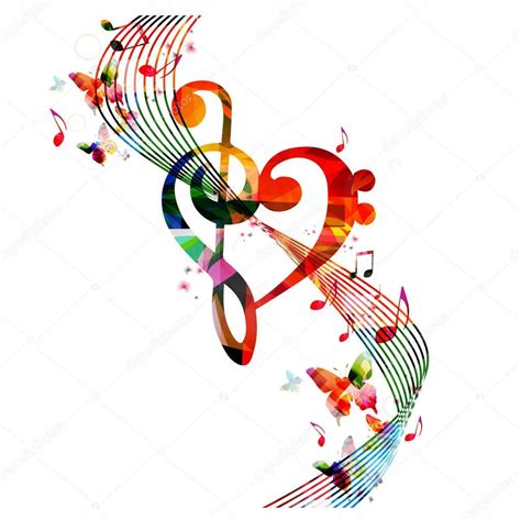 Heart And Music Notes Illustration — Stock Vector © Abstract412 139728196