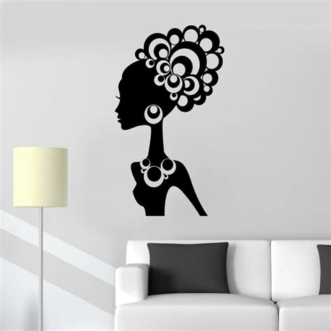 Vinyl Decal Hot Sexy Girl Black African Lady Cool Decor Wall Stickers In Wall Stickers From Home