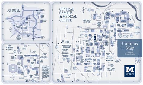 Michigan Universities Map Campus Maps University Of Michigan Online