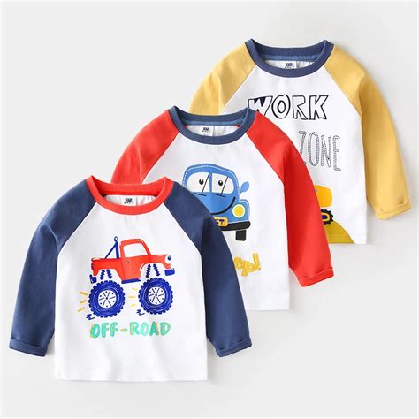 Childrens Long Sleeved T Shirt For Boys Cotton Tees 2018 New Top In T