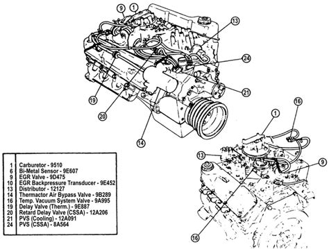 Ford 302 engine parts diagram / 23 best images about bronco info on pinterest the head, watches and engine : Working on a 1977 Ford pickup with 351M engine. Need a vacuum line diagram. Where might I get my ...