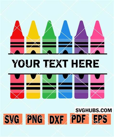 Crayon Split Monogram Svg, Crayon SVG, Teacher Crayon Svg, Crayon Shirt