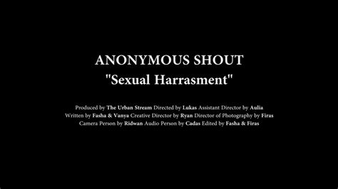 anonymous shout sexual harrasment youtube
