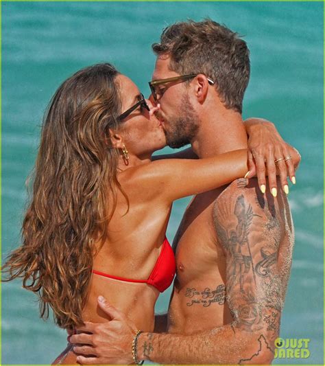 Model Izabel Goulart Fiance Kevin Trapp Wore Santa Hats To The Beach