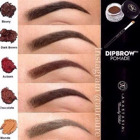 Anastasia Beverly Hills Dip Brow Colors Tipit Maquillar Cejas Maquillaje De Cejas Cejas