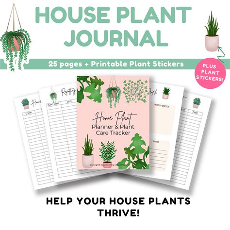 The House Plant Journal And Tracker Will Help You Have Beautiful