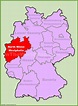 north-rhNorth Rhine-Westphalia location on the Germany map