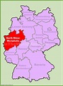 north-rhNorth Rhine-Westphalia location on the Germany map