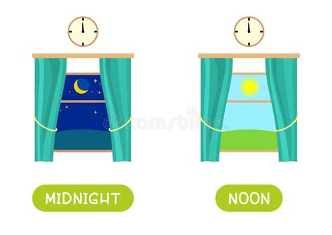 Opposite Noon Stock Illustrations 8 Opposite Noon Stock Illustrations