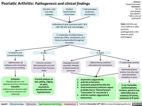 Psoriatic Arthritis Pathogenesis And Clinical Findings Calgary Guide