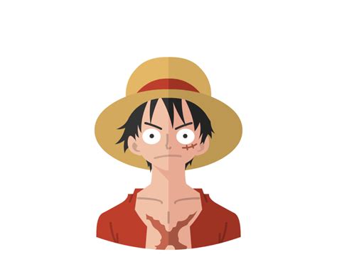 One Piece Luffy Flat Icon And Avatar • Yoolk • Digital Ninja