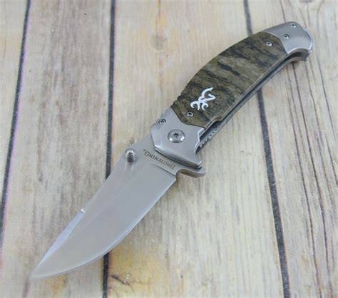 Browning Tactical Hunter Liner Lock Camo Folding Pocket Knife With Pocket Clip Bestblades4ever