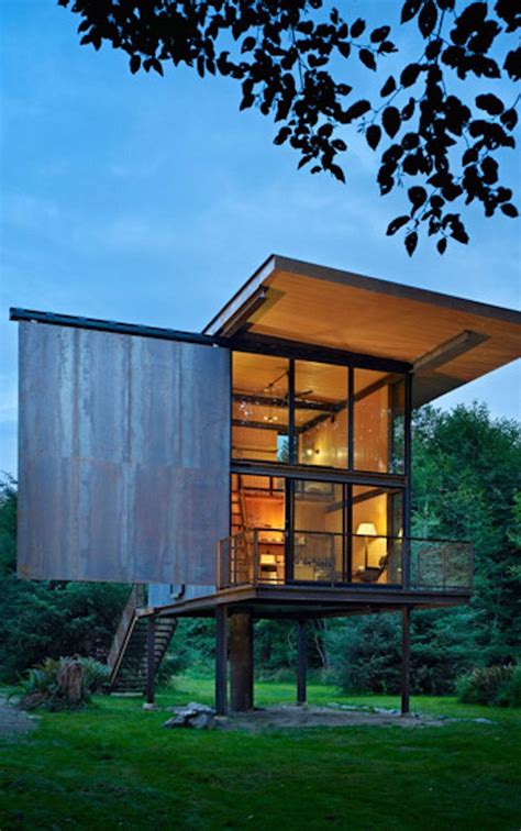 Building a cabin on stilts. House on stilts designed to withstand deadly calamities ...