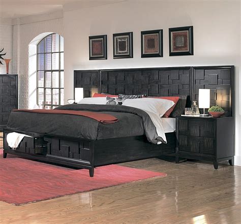 Best Bedroom Sets Queen Slater Black Queen Storage Bedroom Set