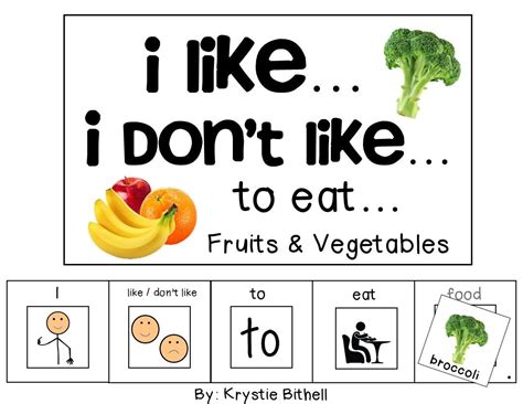 I Like I Dont Like To Eat Fruit And Vegetable Etsy