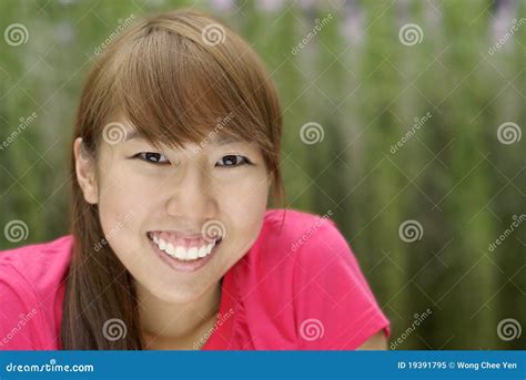 Happy Asian Teen Girl Smile Royalty Free Stock Photo Image 19391795