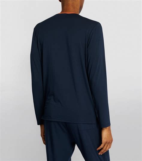 Homebody Contrast Collar Long Sleeved T Shirt Harrods Us