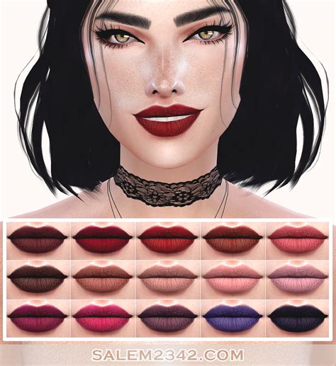 Sims 4 Ccs The Best Lipstick By Salem